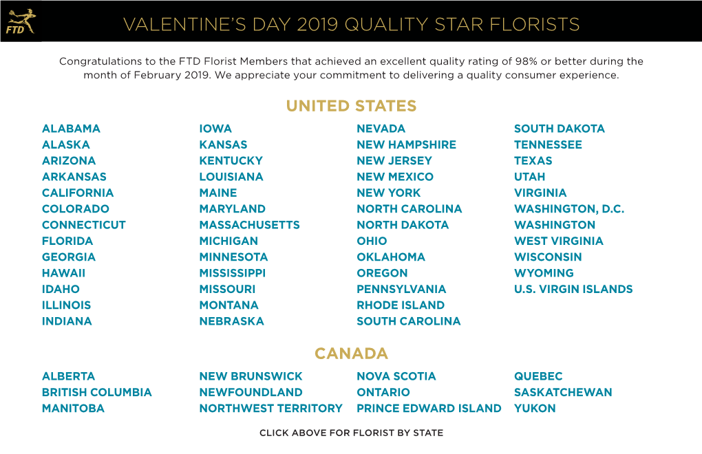 Valentine's Day 2019 Quality Star Florists