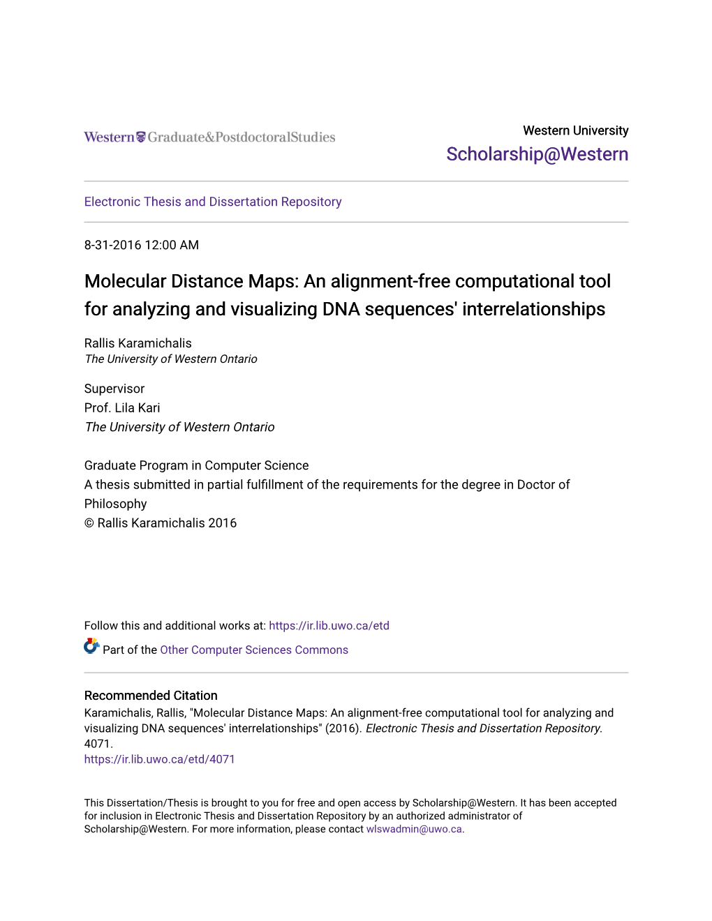 Molecular Distance Maps: an Alignment-Free Computational Tool for Analyzing and Visualizing DNA Sequences' Interrelationships