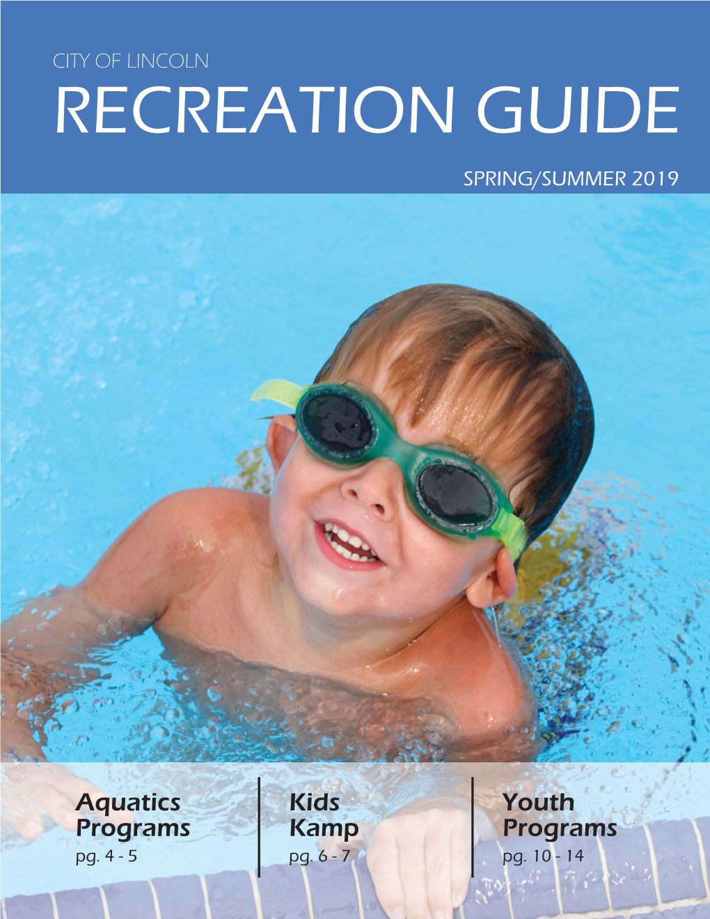 Spring-Summer 2019 Recreation Guide Template.Indd