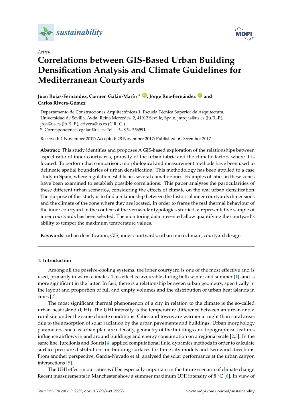 Correlations Between GIS-Based Urban Building Densification