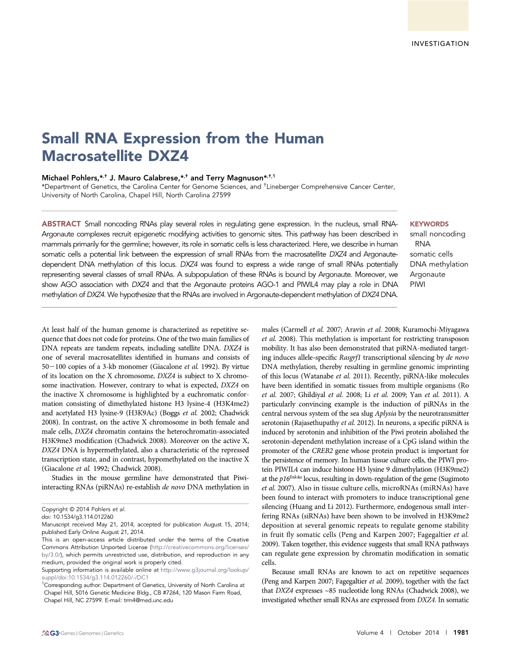 Small RNA Expression from the Human Macrosatellite DXZ4