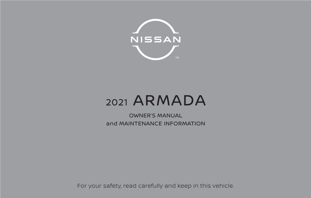 Owner's Manual and Maintenance Information