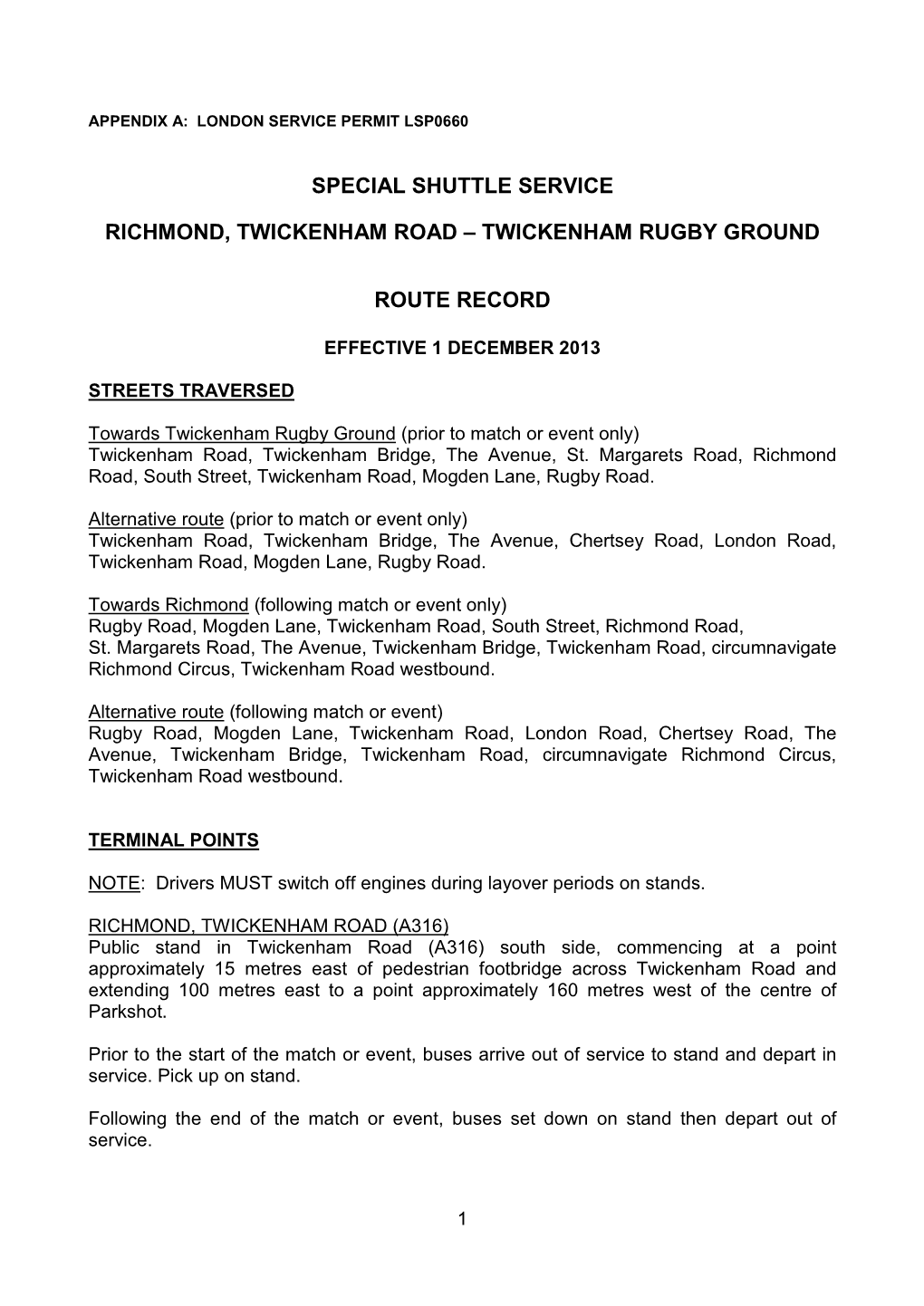 London Service Permit Lsp0660