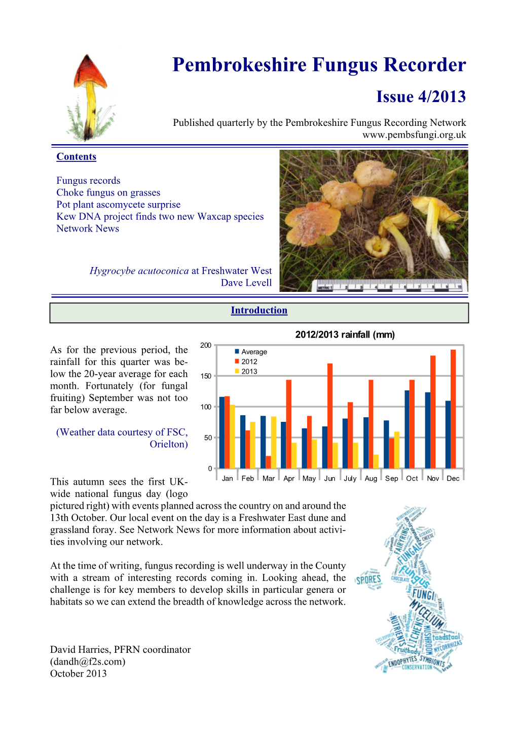 Pembrokeshire Fungus Recorder Issue 4/2013