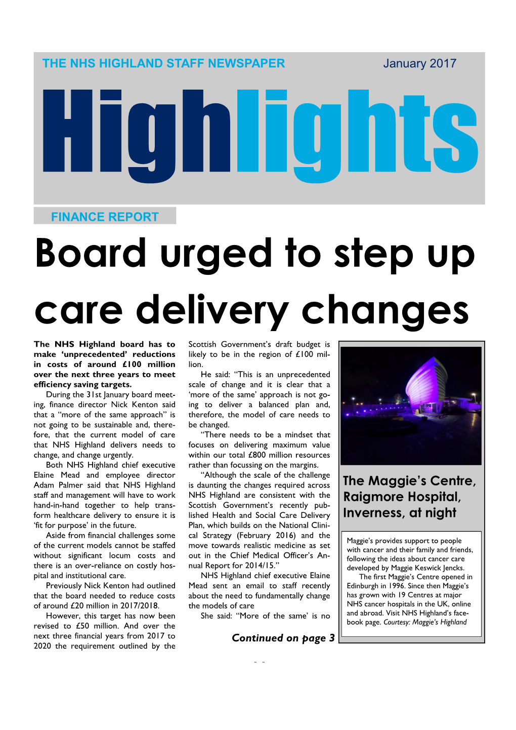 Board Urged to Step up Care Delivery Changes