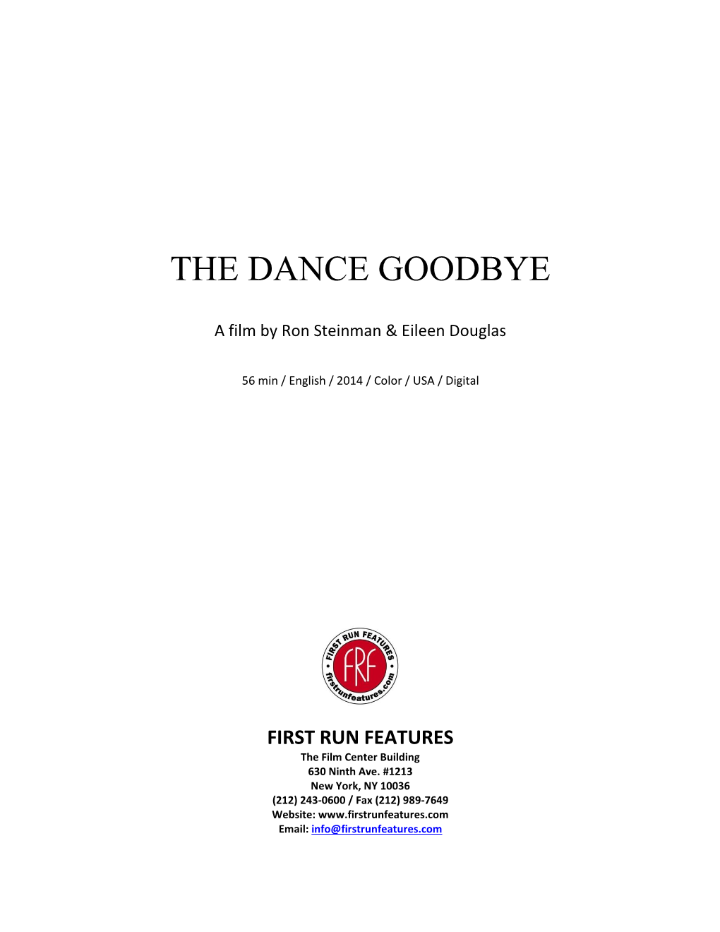 The Dance Goodbye