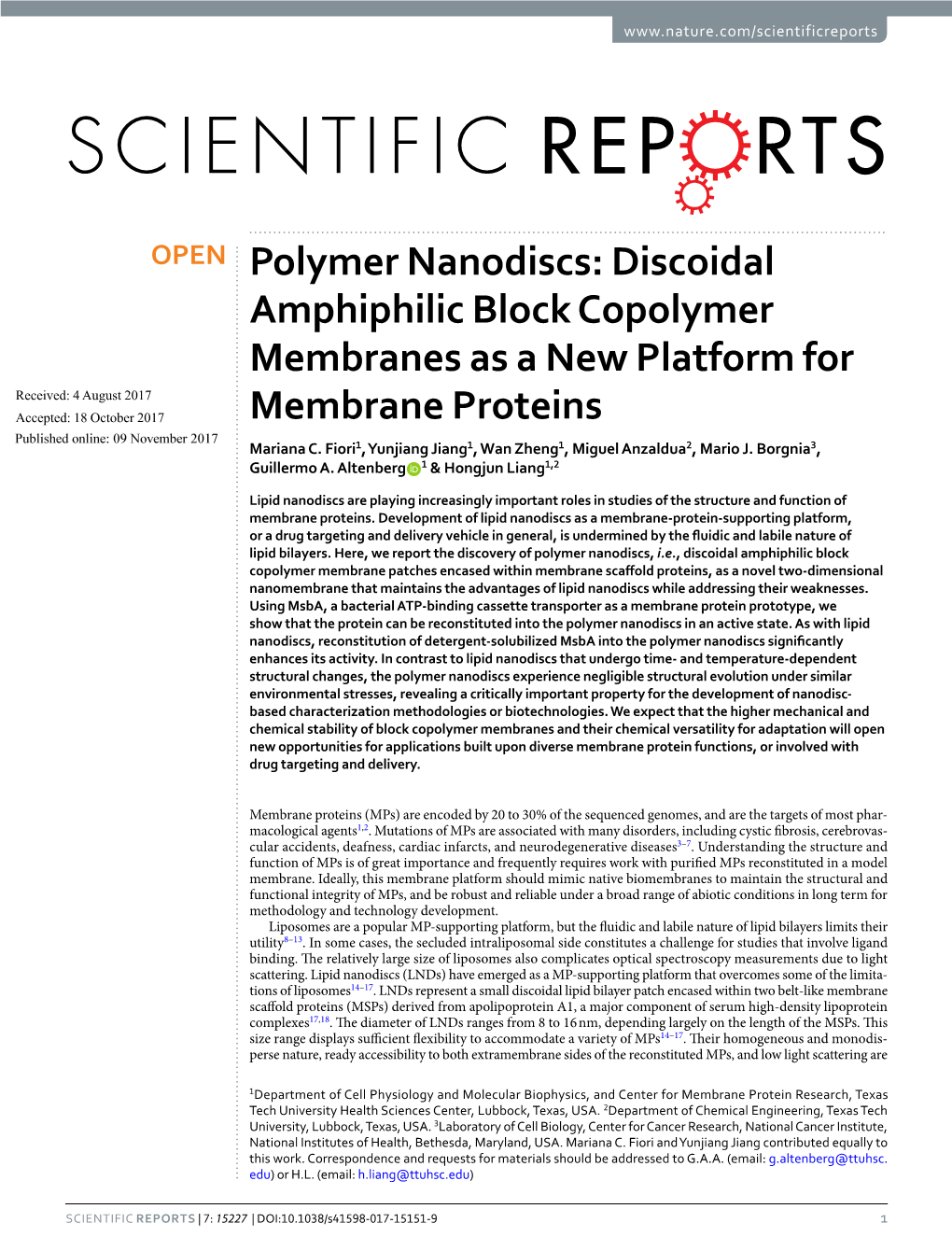 Polymer Nanodiscs: Discoidal Amphiphilic Block Copolymer