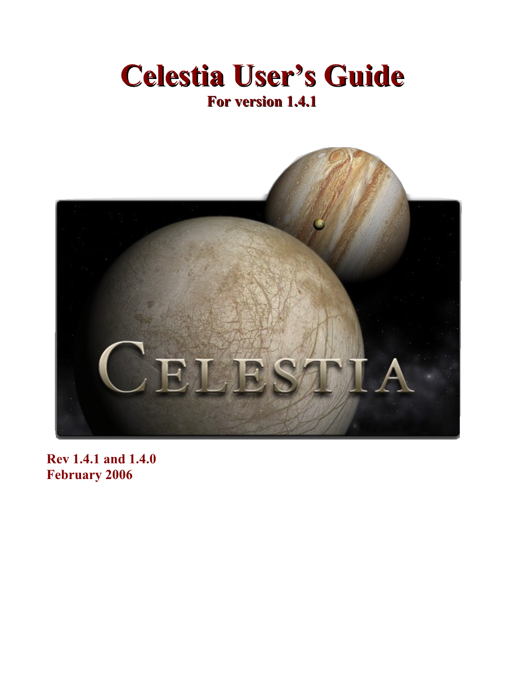 Celestia User's Guide