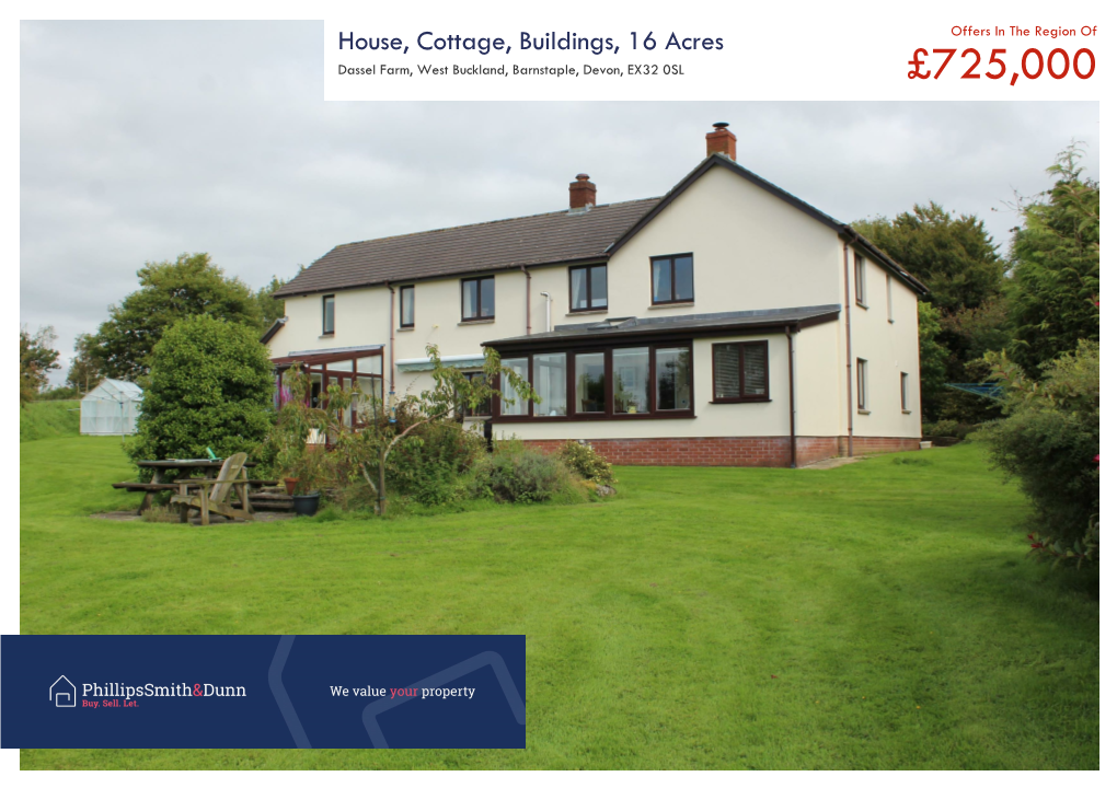 West Buckland, Barnstaple, Devon, EX32 0SL £725,000