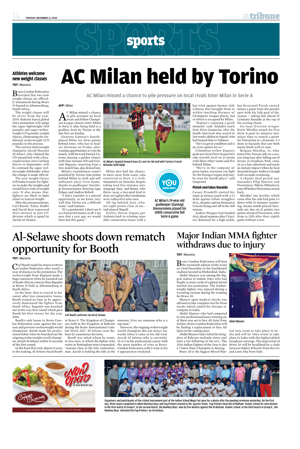 AC Milan Held by Torino