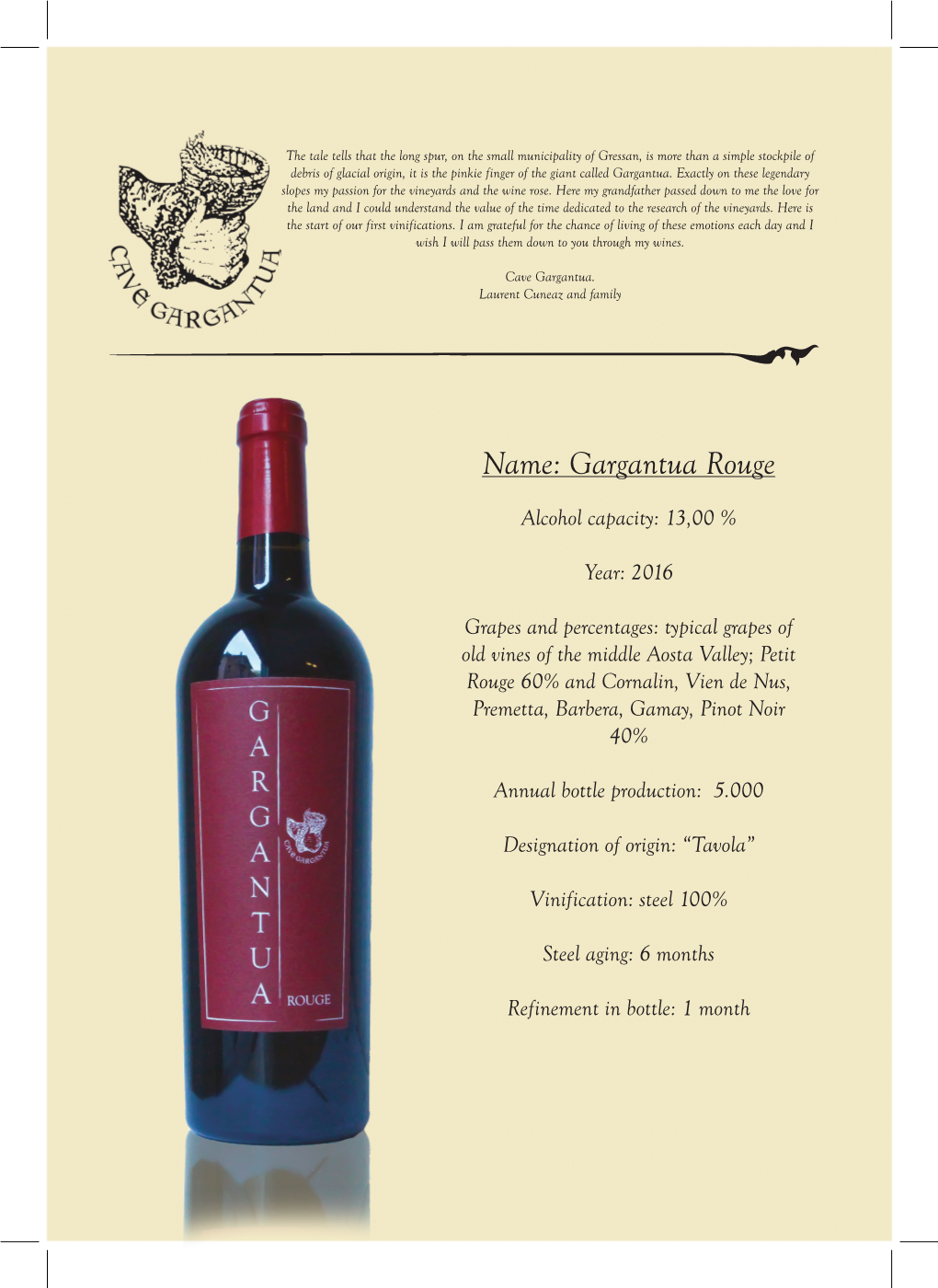 Gargantua Rouge 2016