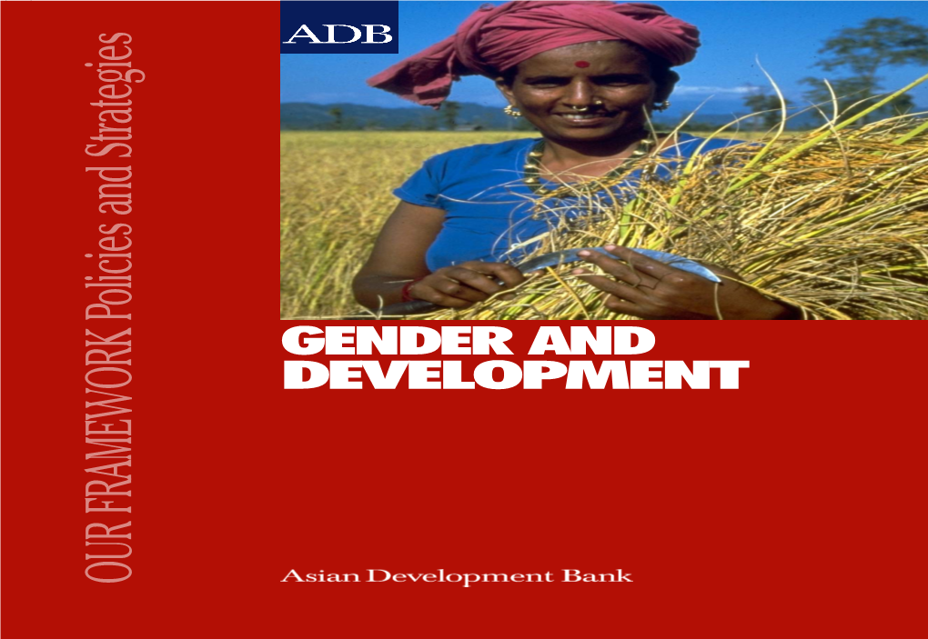 Policy on Gender and Development 25 A