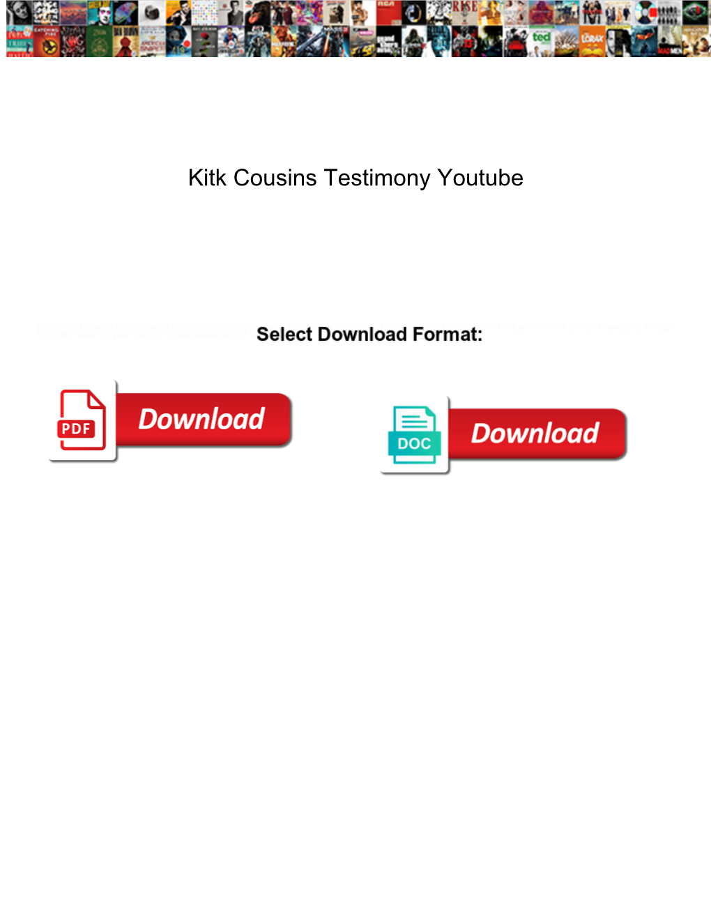 Kitk Cousins Testimony Youtube