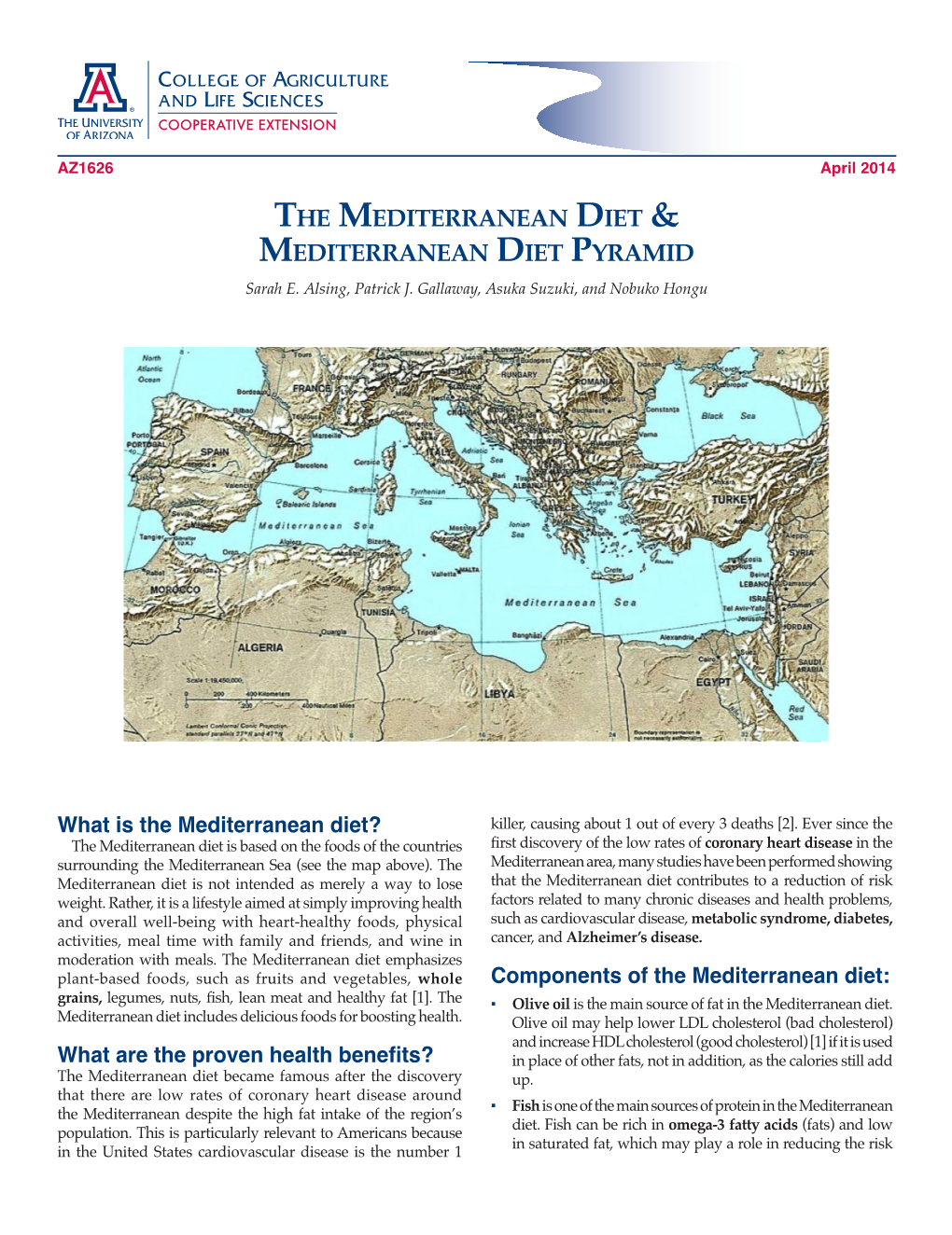 THE MEDITERRANEAN DIET & MEDITERRANEAN DIET Pyramid