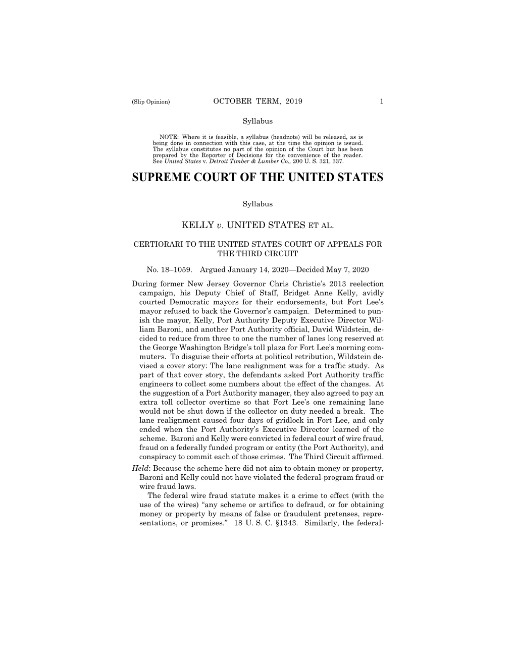 18-1059 Kelly V. United States (05/07/2020)