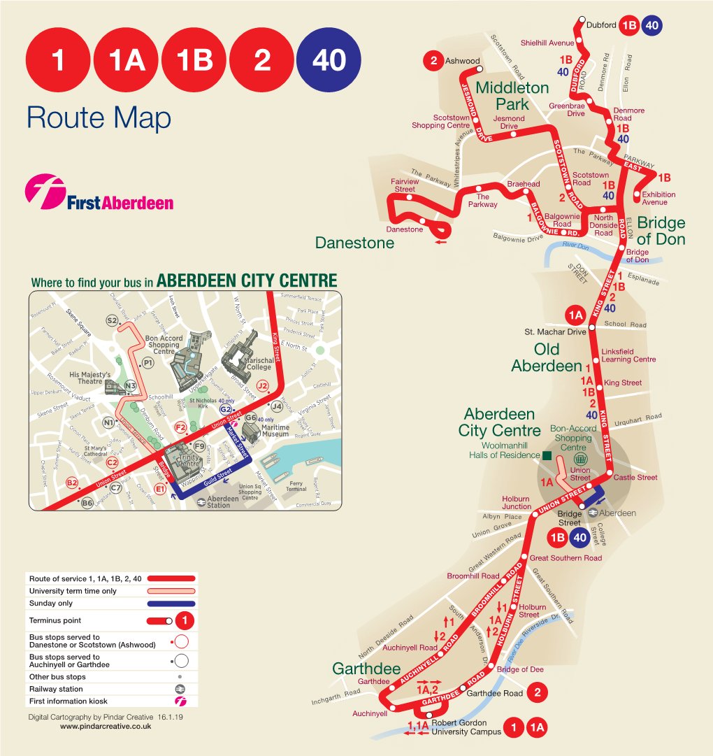 1 1A 1B Route Map 2 40