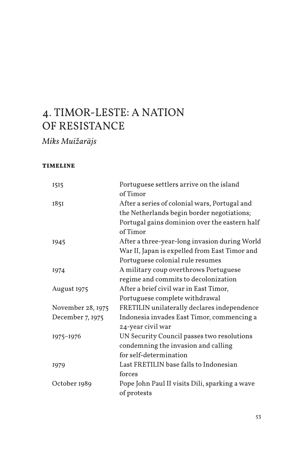 4. Timor- Leste