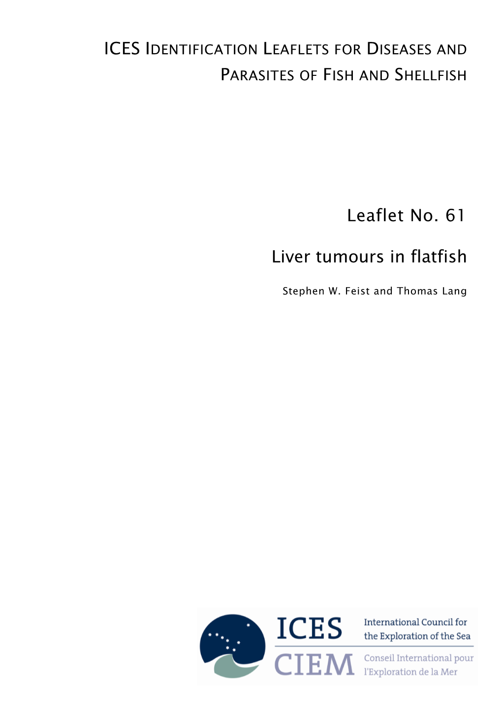 Liver Tumours in Flatfish