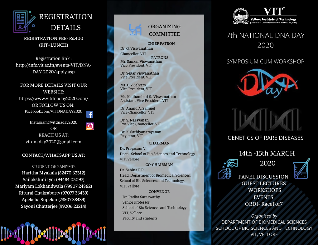 7Th National DNA Day 2020