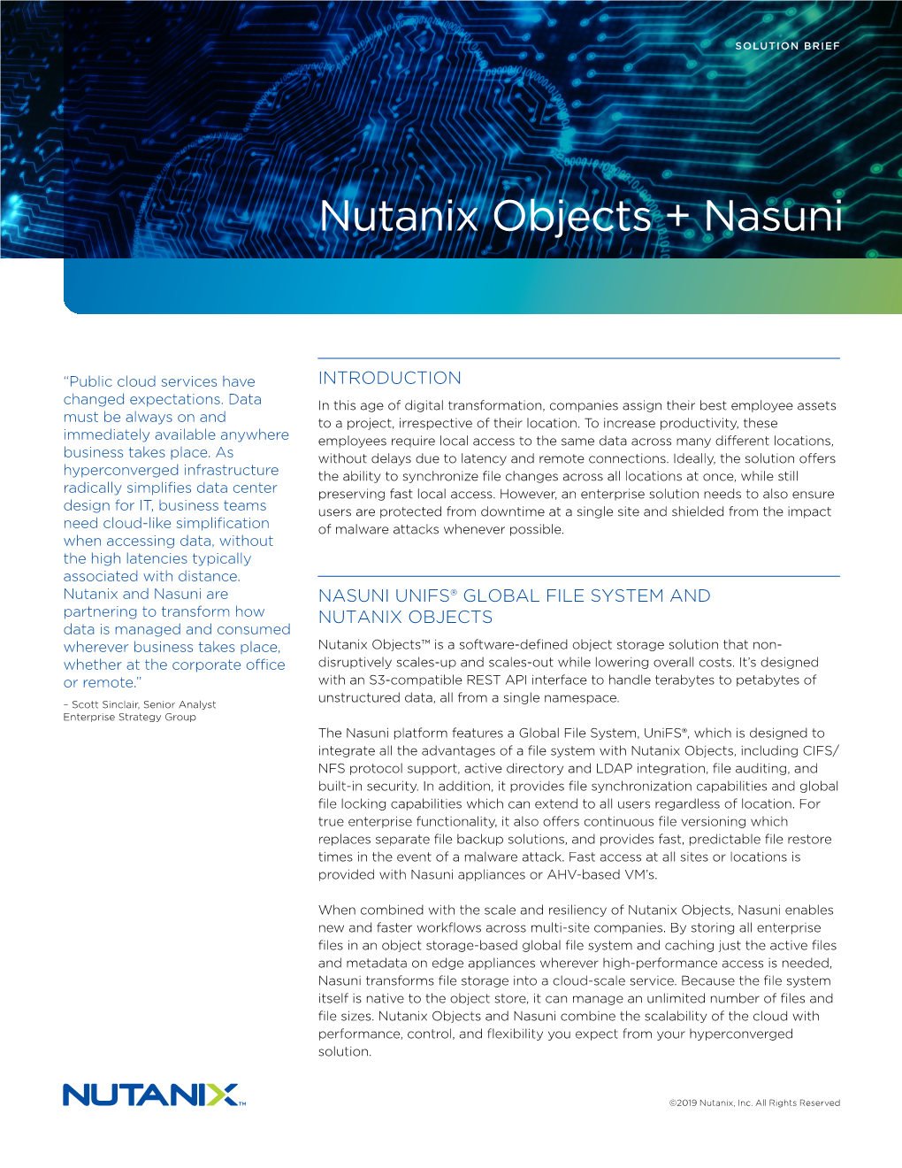 Nutanix Objects + Nasuni