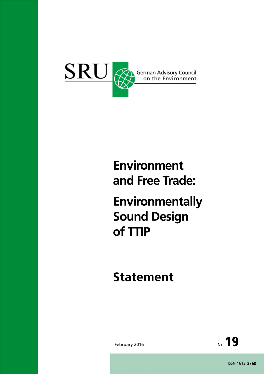 Environment and Free Trade: Prof