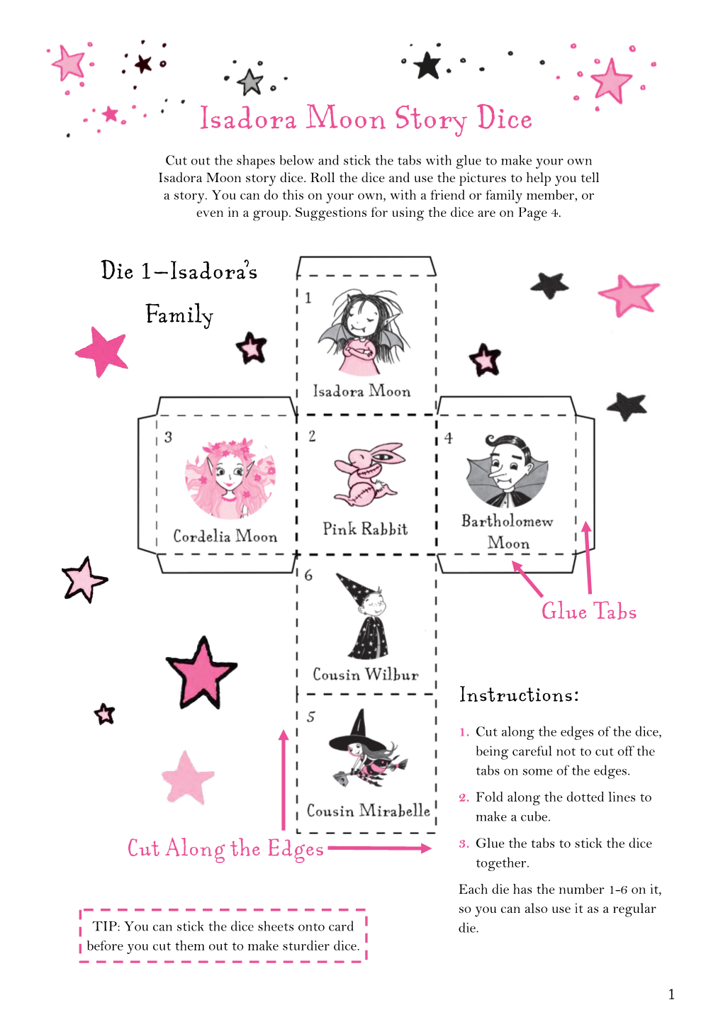 Isadora Moon Story Dice