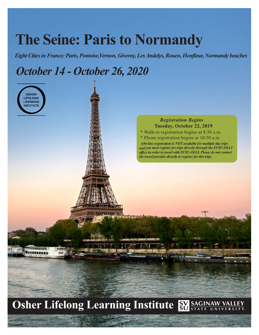 Paris to Normandy Brochure