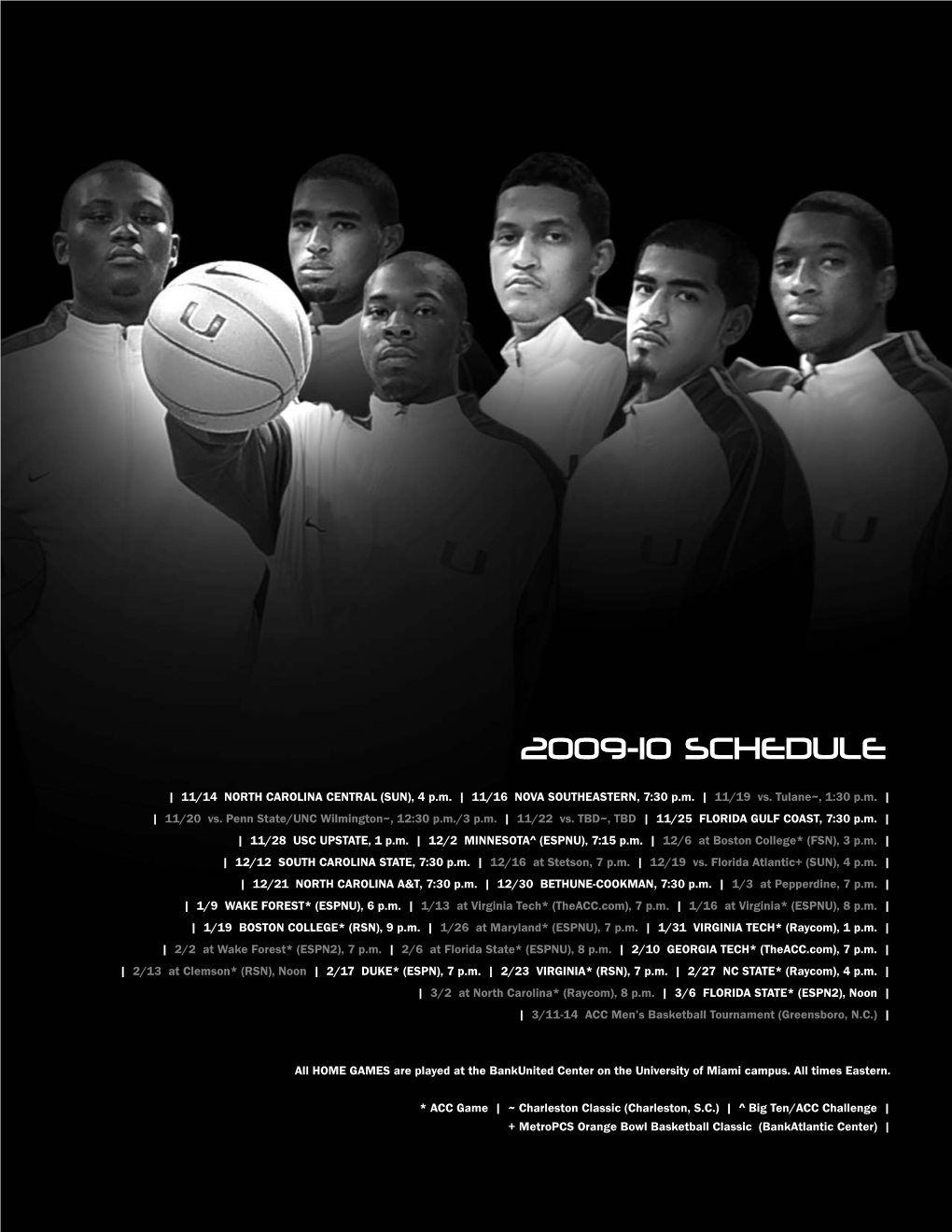 2009-10 SCHEDULE | 11/22 Vs