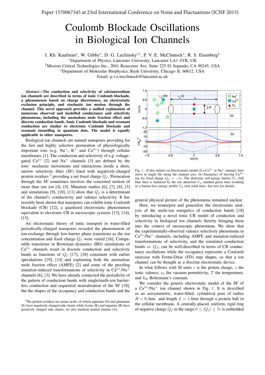 Coulomb Blockade Oscillations in Biological Ion Channels