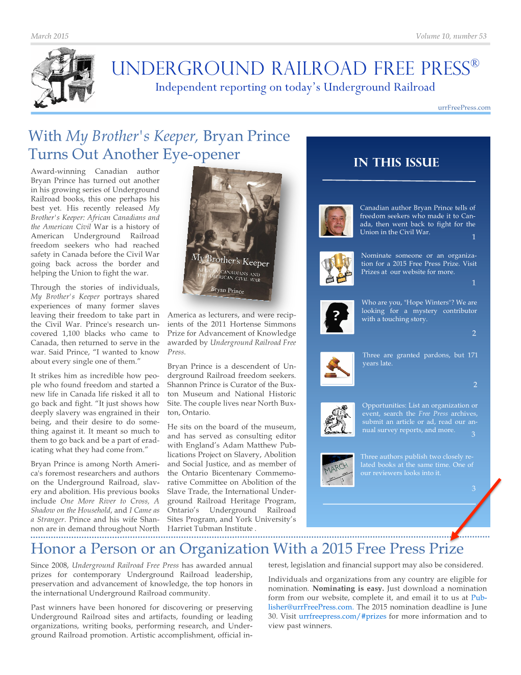 March 2015 Volume 10, Number 53