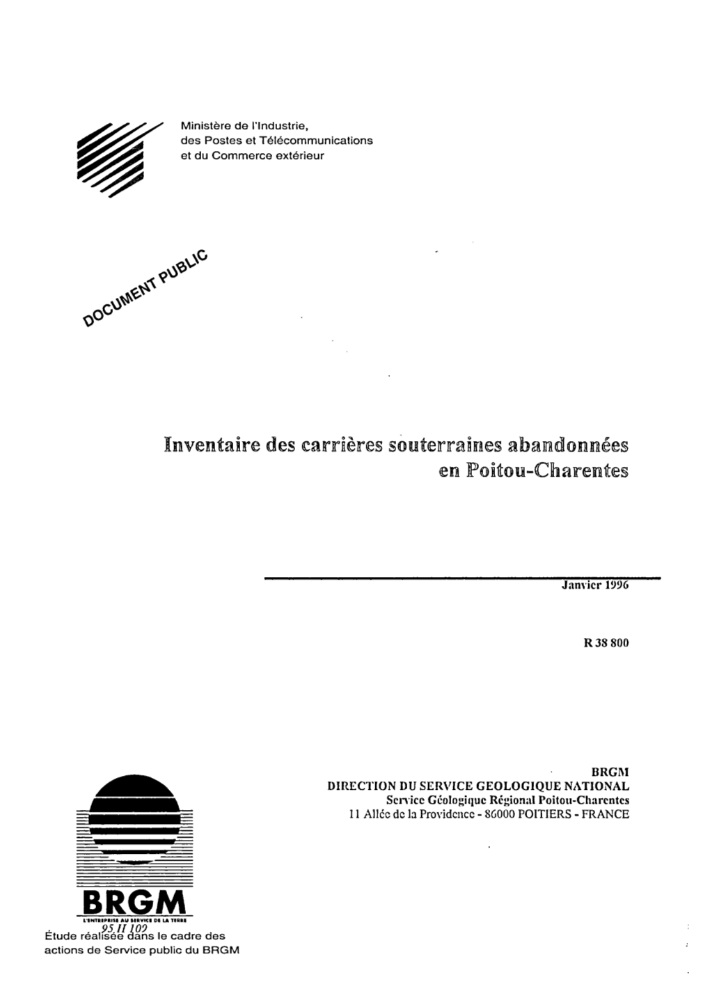 V* •E Des Carrières Souterraines Abandonnées En