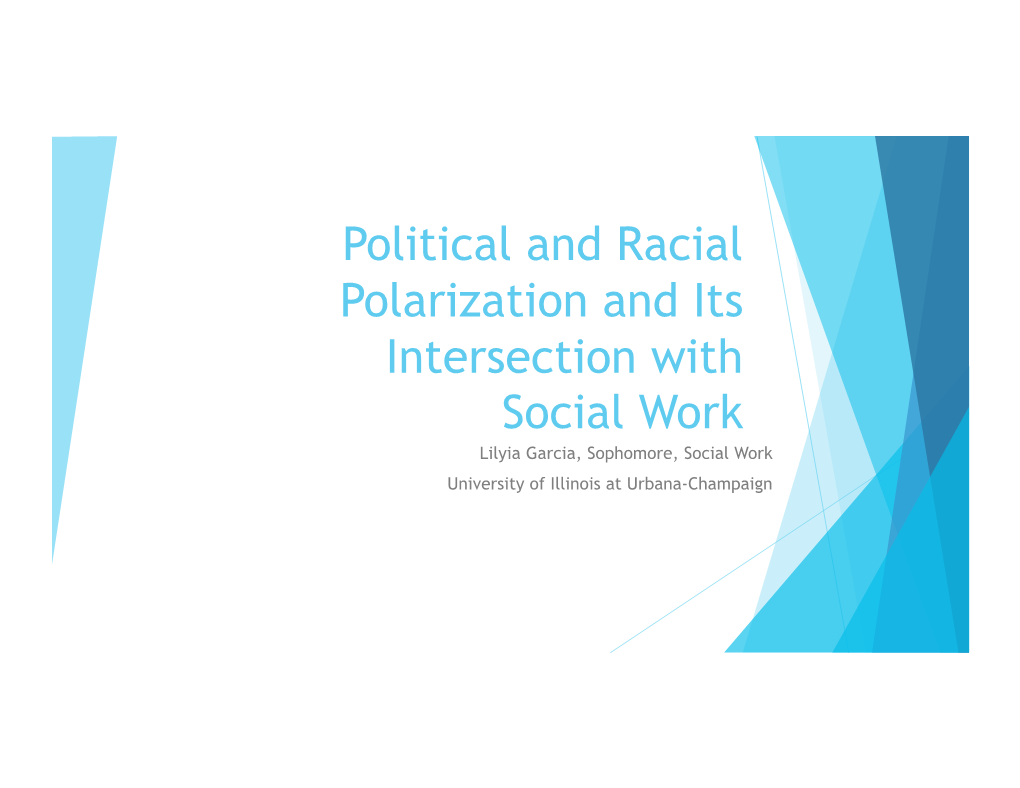 Political and Racial Polarization and Its Intersection with Social Work