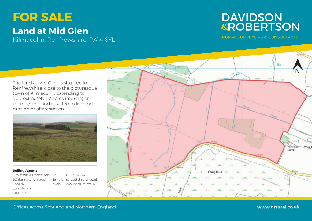 Land at Mid Glen for SALE