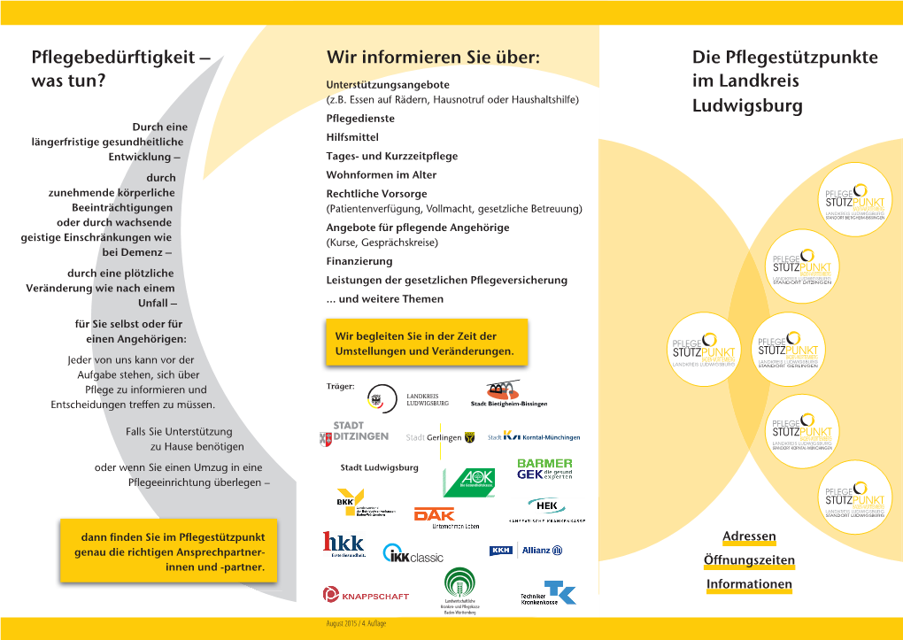 Die Pflegestützpunkte Im Landkreis Ludwigsburg