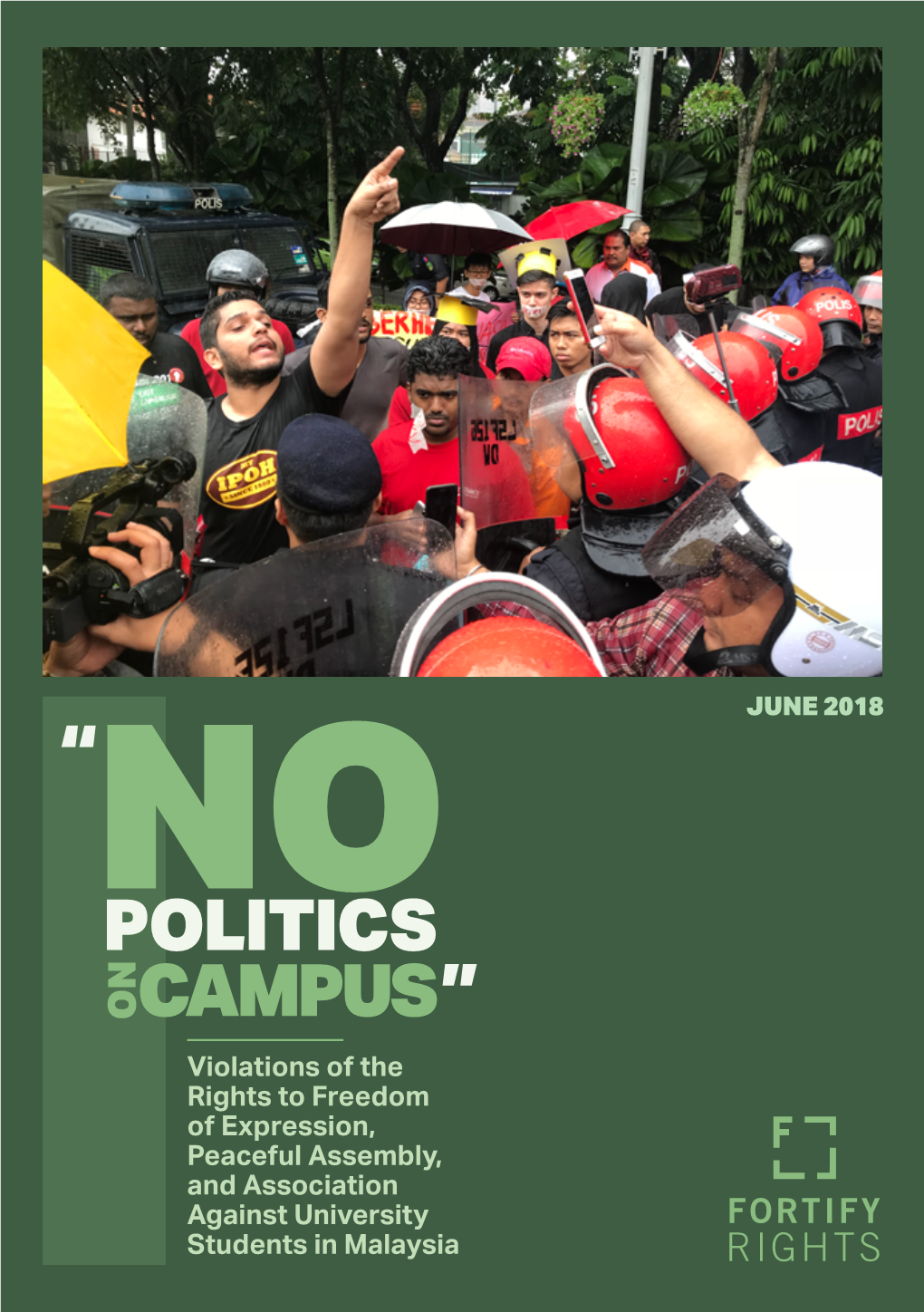 63-Page Report, “No Politics on Campus,”