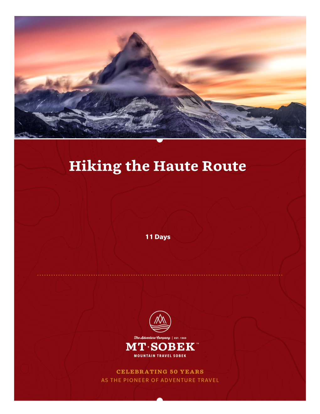 Hiking the Haute Route