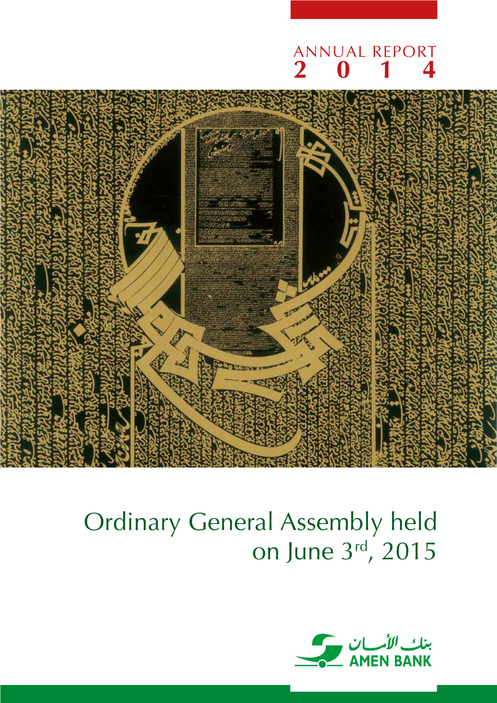 Ordinary General Assembly Held on June 3Rd, 2015 2 0