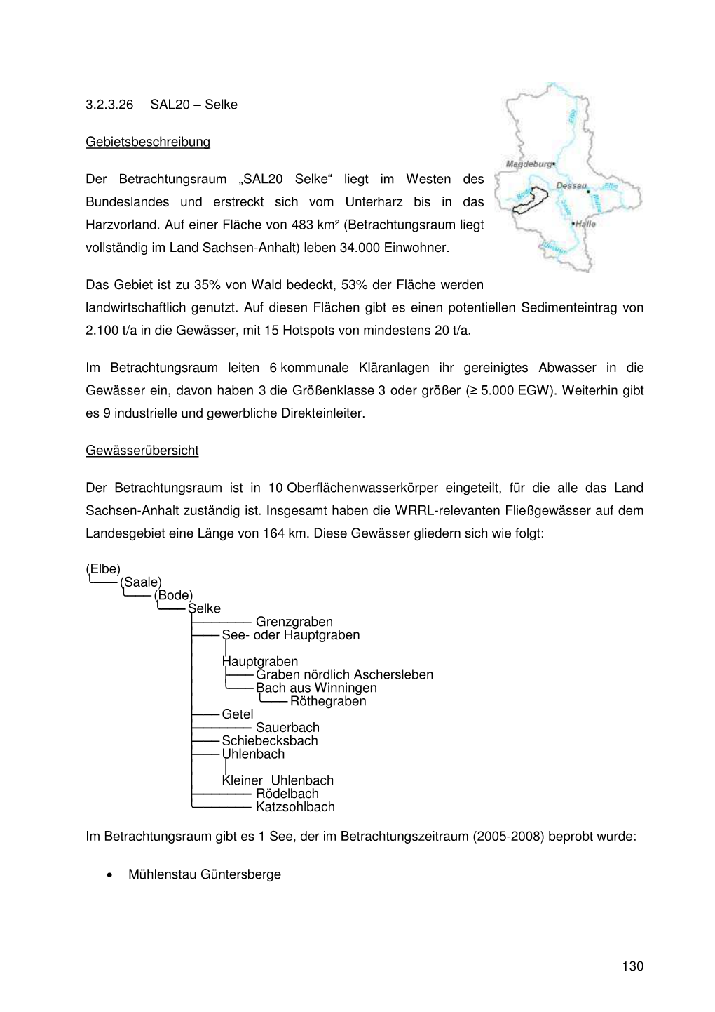 SAL20 Selke“ Liegt Im Westen Des Bundeslandes Und Erstreckt Sich Vom Unterharz Bis in Das Harzvorland