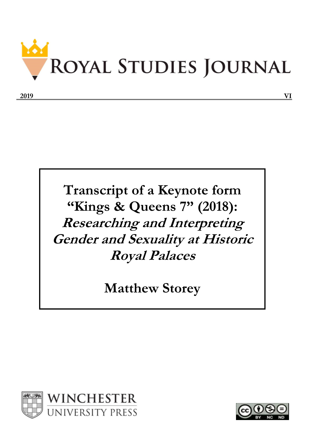 Researching and Interpreting Gender and Sexuality at Historic Royal Palaces