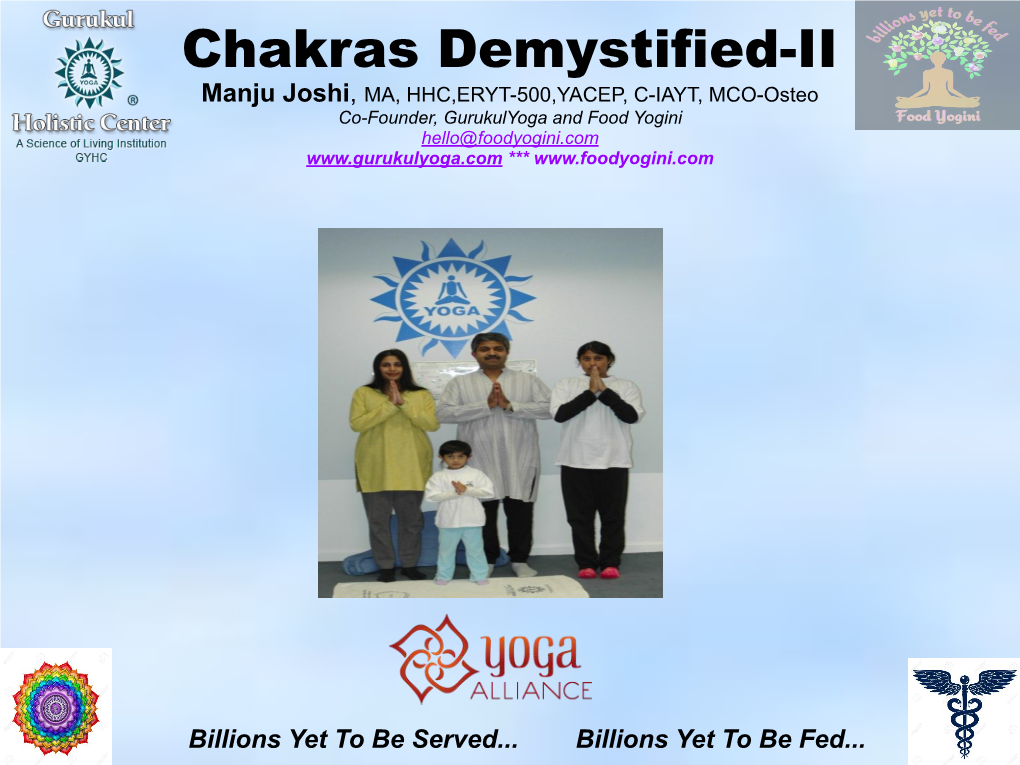 Chakras Demystified-II