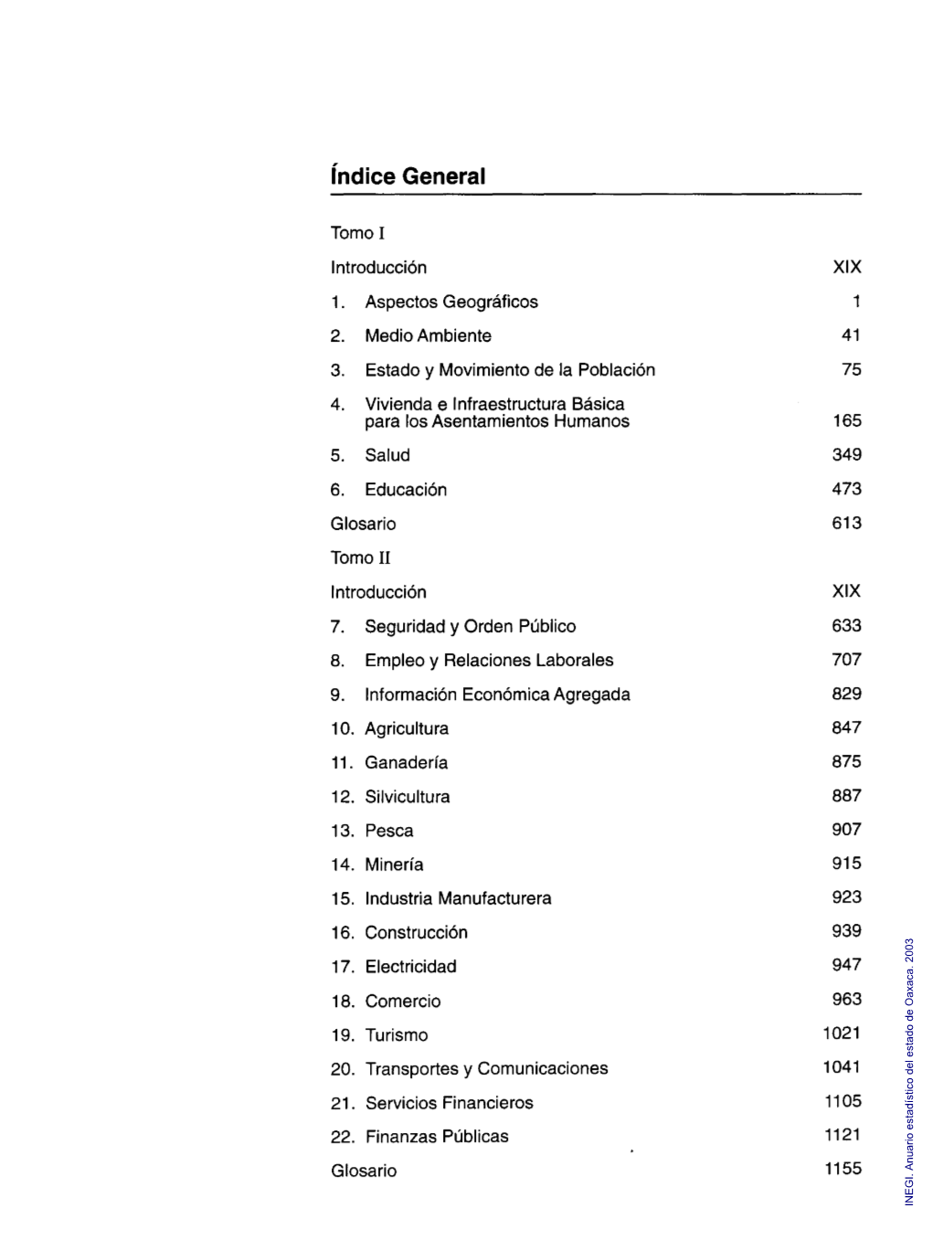 Anuario Estadístico Del Estado De Oaxaca Volumen I