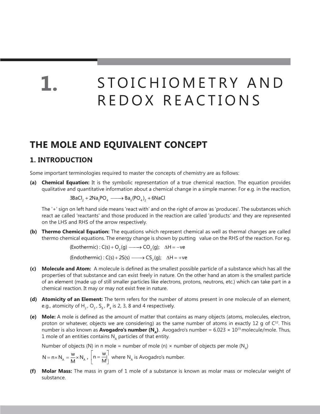 Stoichiometry and Redox Reactions
