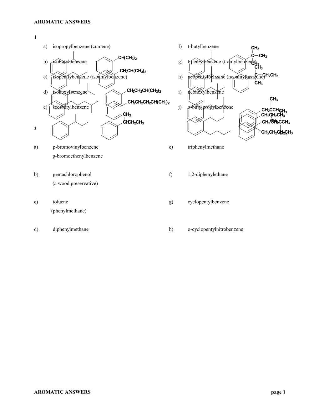 Aromatic Answers