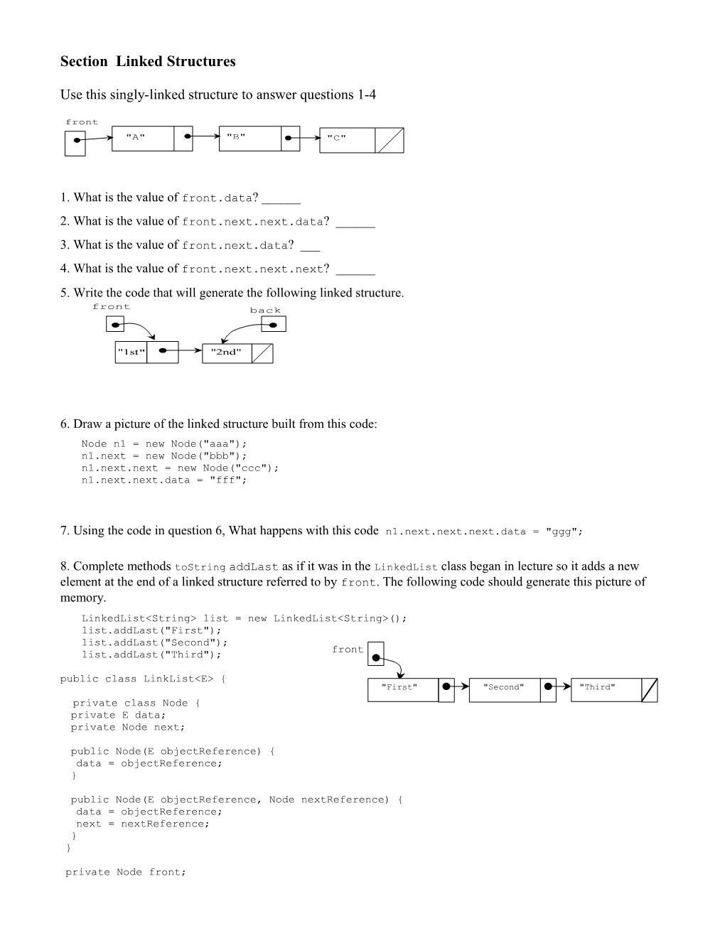 C Sc 227 11-April Pracitce Quiz