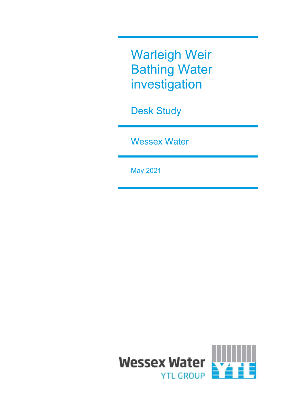 Warleigh Weir Bathing Water Investigation