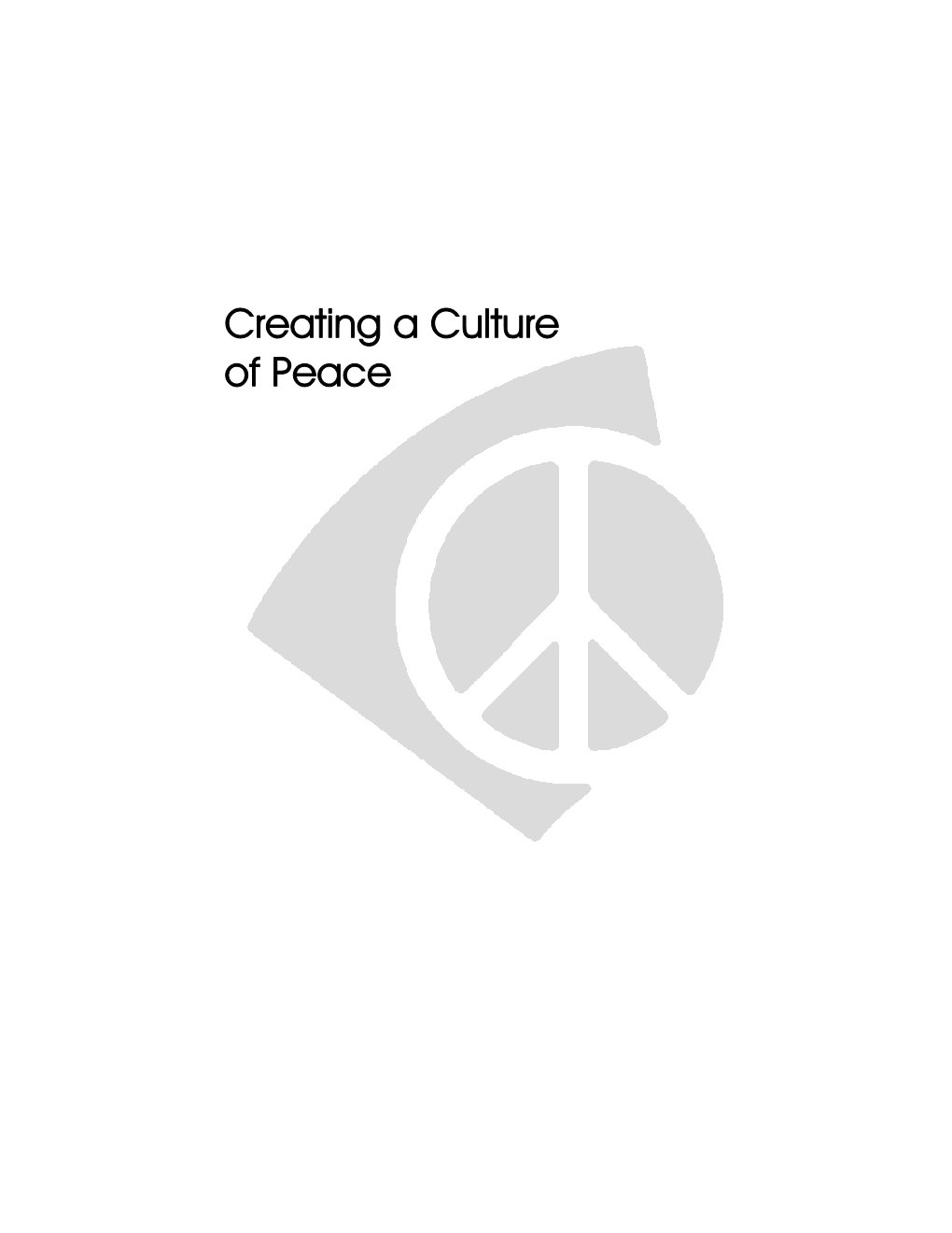 Creating a Culture of Peace