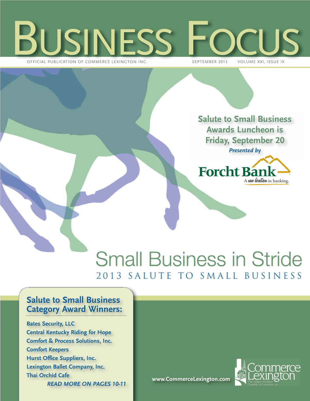 Salute to Small Business Category Award Winners: Salute to Small Business Awards Luncheon Is Friday, September 20