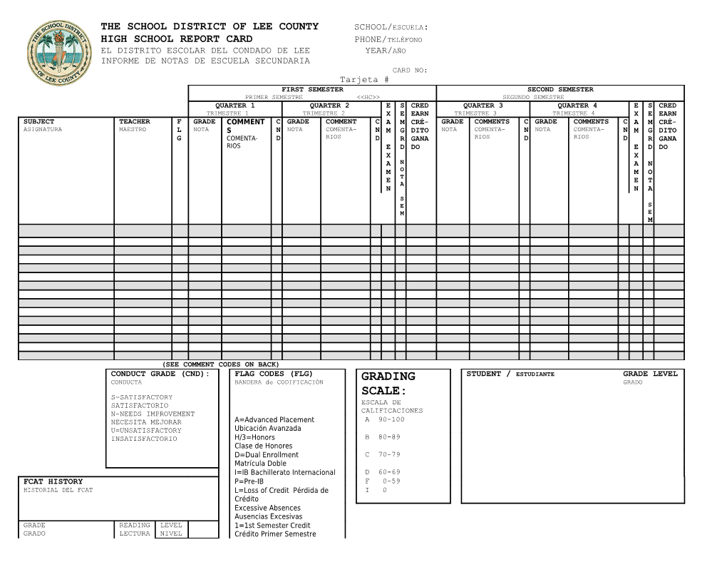 The School District of Lee County