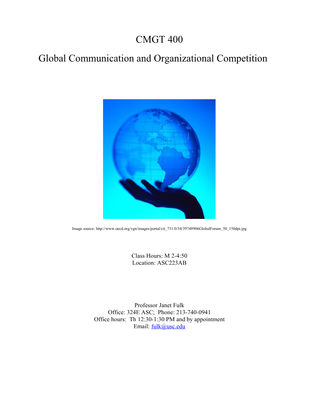 Communication And Global Competition