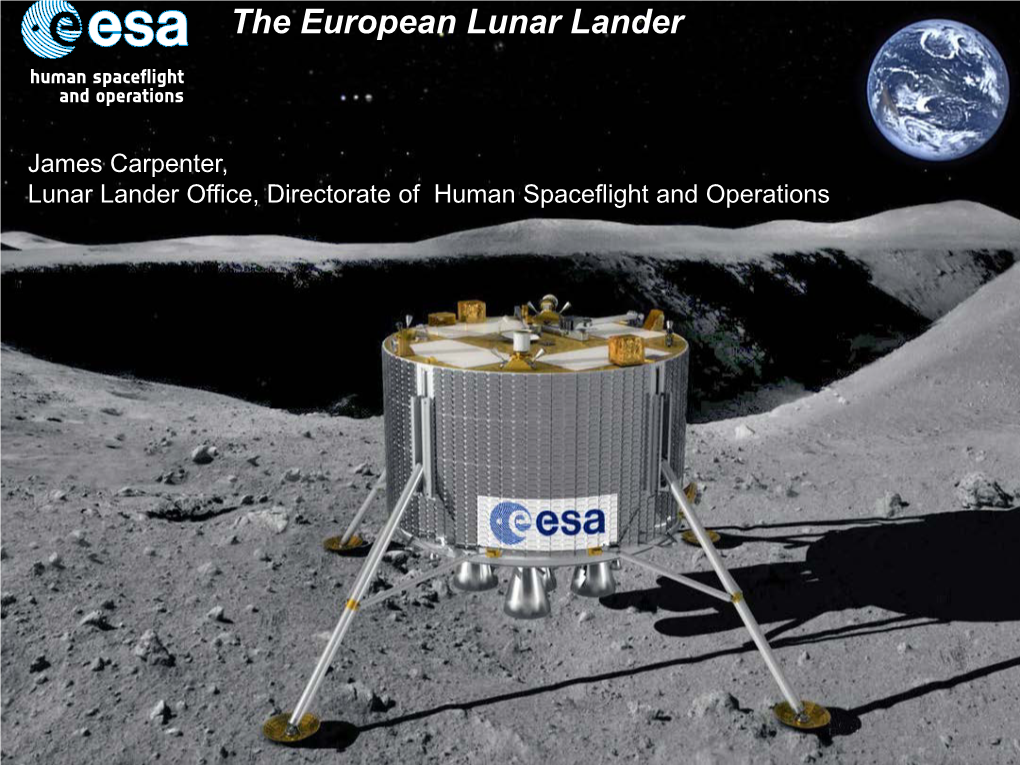 The European Lunar Lander